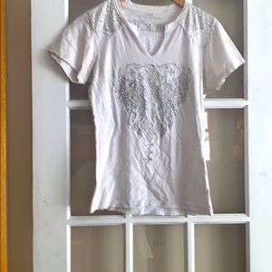 Nice white affliction T-shirt